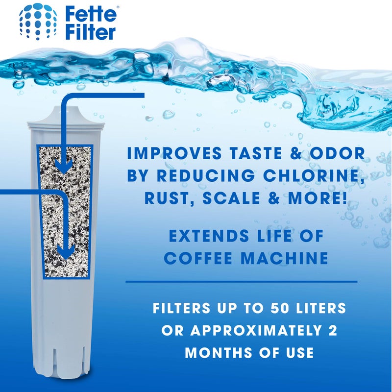 Fette Filter - Water Filter Compatible with Jura Clearyl Blue. Compare to Part # 71445 or 67879 - Pack of 6 - Image 4